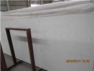 White Artificial Quartz Slab, China Manmade White Quartz Stone Tile