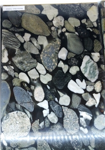 Black Marinace Granite,Black Mosaic Granite Tiles,Slabs for Design