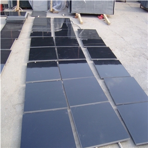 Absolute Black Granite Slabs Tiles, China Absolute Black Granite