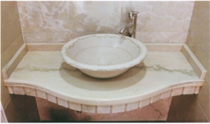 Beige Granite Bath Top, Bathroom Vanity Top