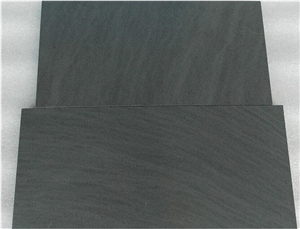 Black Gray Sandstone Slabs Tiles