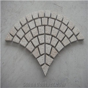 Cobble Stone Fan Shaped Granite Paving Set