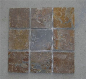 Autumn Slate Mosaic Pattern