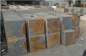 China Rusty Slate Tiles/Autumn Slate Tiles/Multicolor Slate Tiles