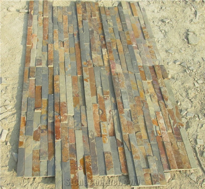 Stack Stone Wall Panels -Rusty/Autumn/Multicolor