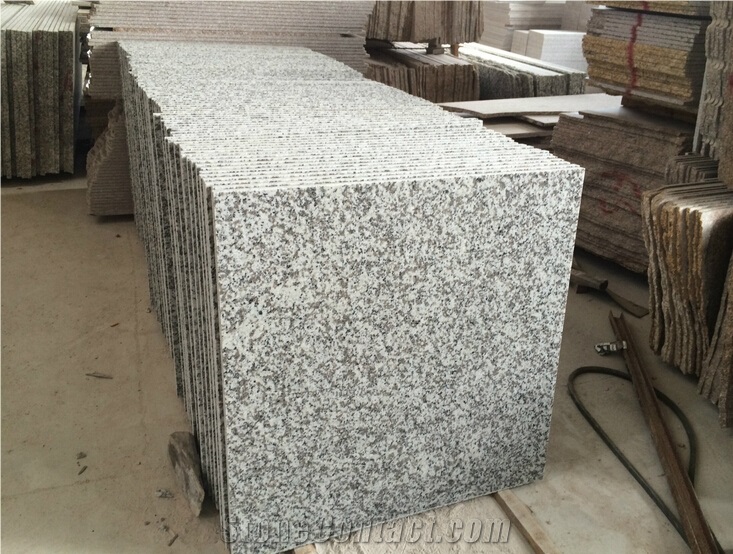 G439 White Flower Chinese Granite Tile, Slab