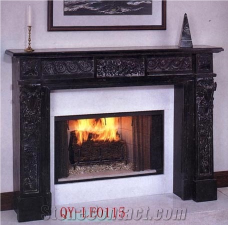 Indoor Freestanding Used Cheap Stone Marble Fireplace Mantel
