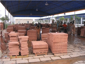 Natural Red Sandstone Competitve Price Slabs & Tiles, China Red Sandstone