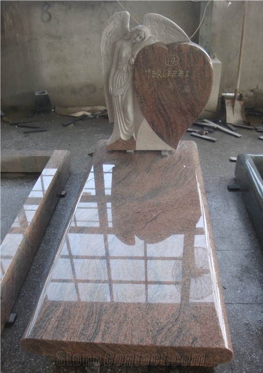 Western Style Tombstones and Monuments with Different Styles, Hot Sell Headstone Products
