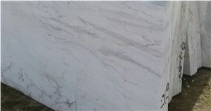 Marble Pp Slabs & Tiles, White with Grey Lines Marble Slabs & Tiles