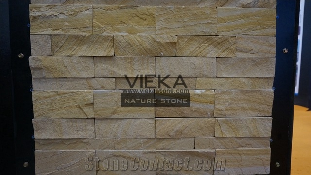 Culture Stone Panel,Wall Panel,Ledge Stone,Veneer,Stacked Stone for Wall Cladding 60x15cm Retangle Sandstone