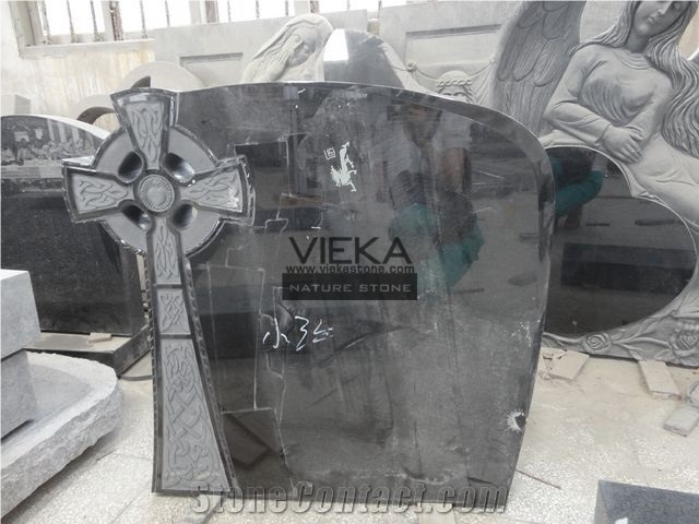 Shanxi Black Granite Tombstone & Monument,Memorials,Gravestone & Cross Headstone
