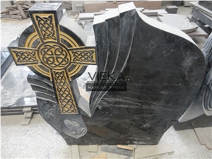 Shanxi Black Granite Tombstone & Monument,Memorials,Gravestone & Cross Headstone to Uk and Ireland Market