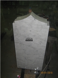 White Marble Tombstone & Monument,Memorials,Gravestone & Spary White Headstone
