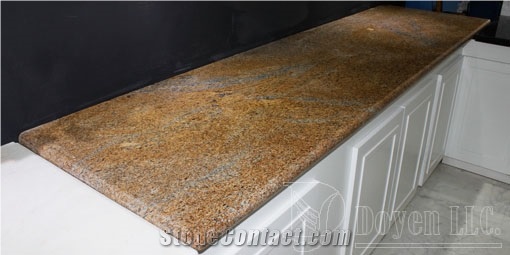 African Gold India Granite Countertops, Yellow Granite Kitchen Countertops