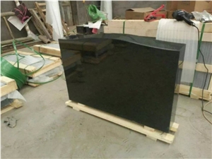 Usa Style Absolutely Black Granite Tombstones