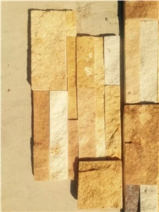 Yellow and White Sandstone Culture Stone