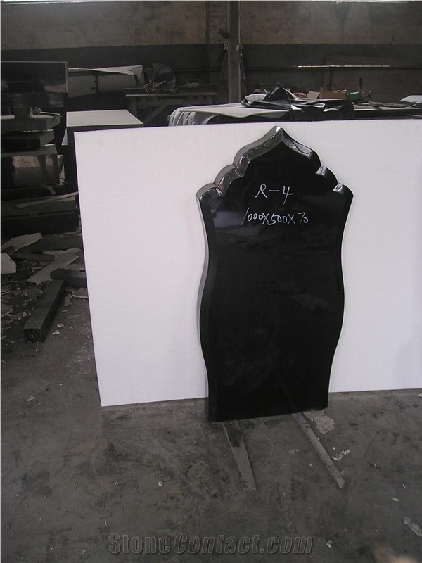 High Quality Black Granite Headstones,Western Style Monument & Tombstone