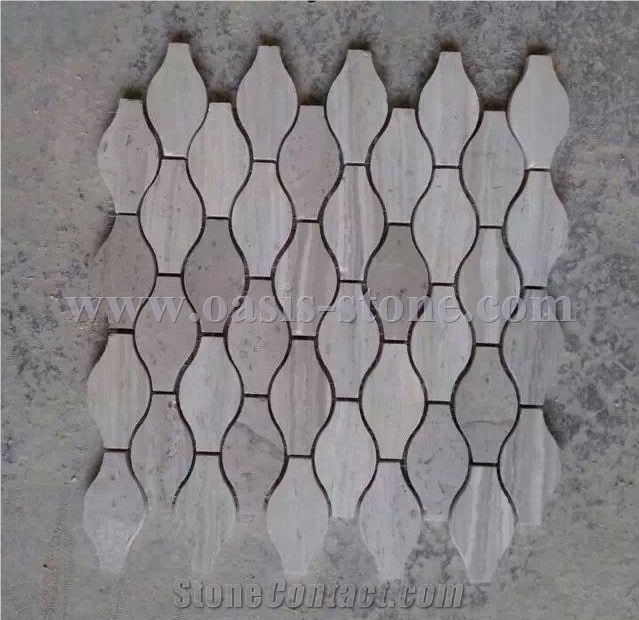 Gray Wood Grain Sandstone Mosaic