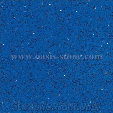 Star Sapphire Blue Galaxy Quartz Stone Slab & Tile