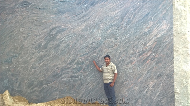 Himalayan Blue, Multicolor Granite Blocks, India Multicolor Granite Block