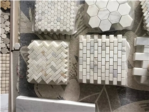 Fargo Afyon White Marble Mosaic Tiles