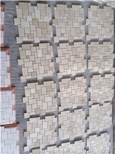 Fargo Beige Marble/Crema Marfil Mosaic Tiles