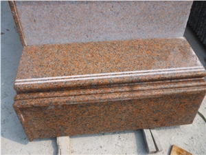 Fargo G4562,Cenxi Red Grantite,Maple Leaf Red Granite Steps +Threshold