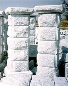 Fargo Granite Pier Caps & Quoins Grey Granite Parapets G603 Pillar Caps Natural Wall Coping Gate Cast Pillar/Gate Columns