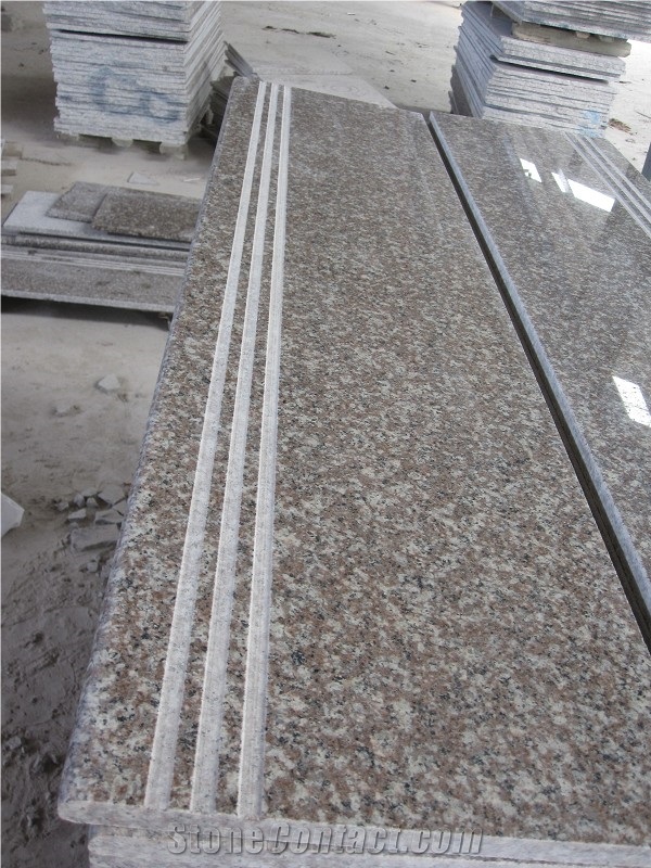 Fargo Granite Stair G664/Luoyuan Red Steps Polished Stair Treads Staircase Stair Threshold Stair Riser