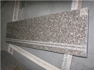 Fargo Granite Stair G664/Luoyuan Red Steps Polished Stair Treads Staircase Stair Threshold Stair Riser