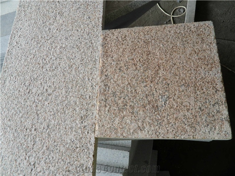 Fargo Granite Tiles G682 Yellow Granite Flamed Tiles Chiese Rusty Granite Floor Tiles Anti-Slipping Rough Tiles