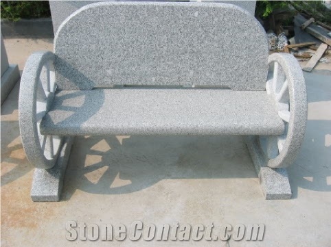Fargo Grey Granite/G603 Polished Bench Garden Bench Outdoor Bench Park Benches Extrior Furniture