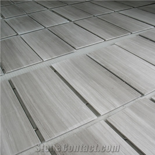 Fargo Marble Tiles White Wooden Vein Tiles Chinese Marble Tiles Athens White Color Marble Polished Flooring/Walling Tiles