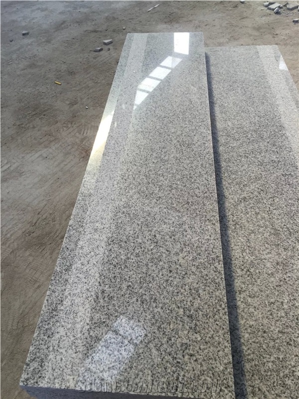 Fargo Stair Treads China Granite Stairs/Steps Hubei G603 Staircase + Stair Riser Polished with Anti-Slipper