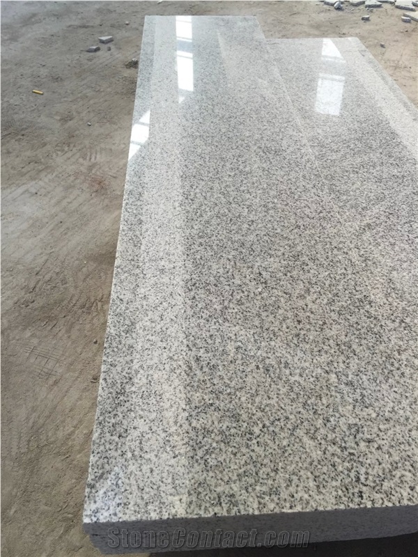 Fargo Stair Treads China Granite Stairs/Steps Hubei G603 Staircase + Stair Riser Polished with Anti-Slipper
