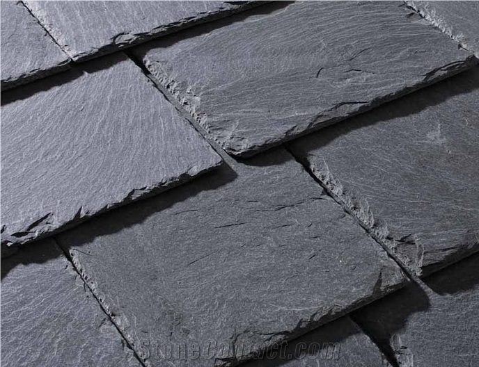 Fargo Xingzi Black Slate Roofing Tiles,Black Roof Coating Square Slate Roof Covering Cheap Chinese Roof Tiles