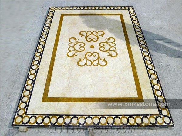 Square Marble Medallions, Marble Patterns, Waterjet Medallions, Waterjet Patterns