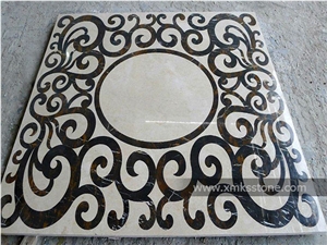 Square Marble Medallions, Marble Patterns, Waterjet Medallions, Waterjet Patterns