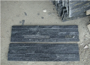 Lw-020, Black Quartzite Cultured Stone