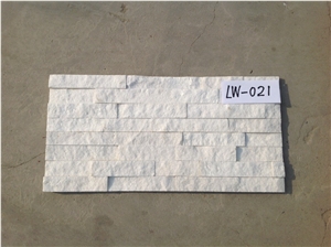 Lw-021, White Quartzite Cultured Stone