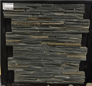 Black Slate Cement Cultured Stone Wall Stone Bss-015