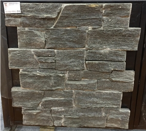 China Black Quartzite Cement Cultured Stone,Ledge Stone Wall Stone Bss-02