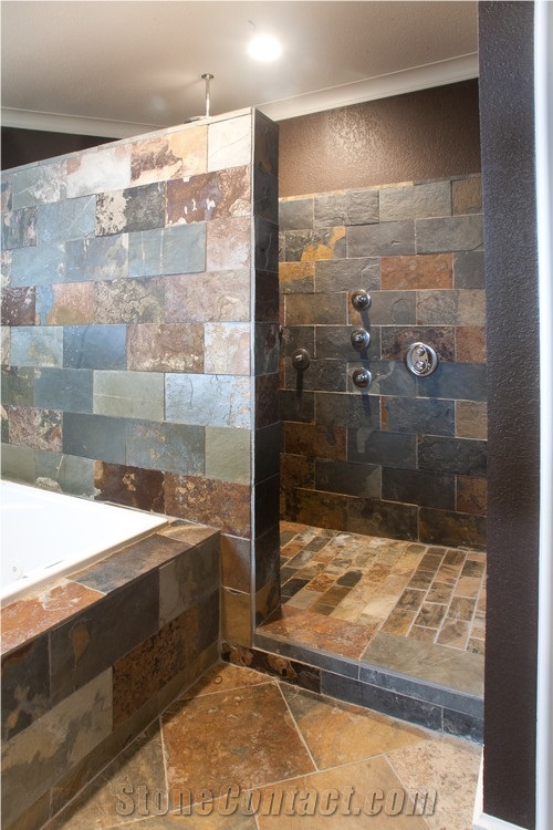 China Imperial Blend Shower Tiles, China Brown Slate