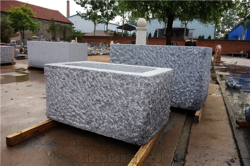 Granite Trough for Water Grey Granite Fountain Simple Design