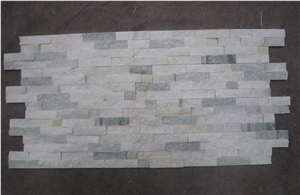 Green White Quartzite Natural Culture Stone, Wall Cladding, Stone Panel