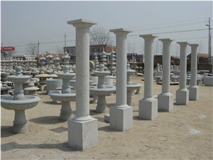 Light Grey Granite Column Pillar