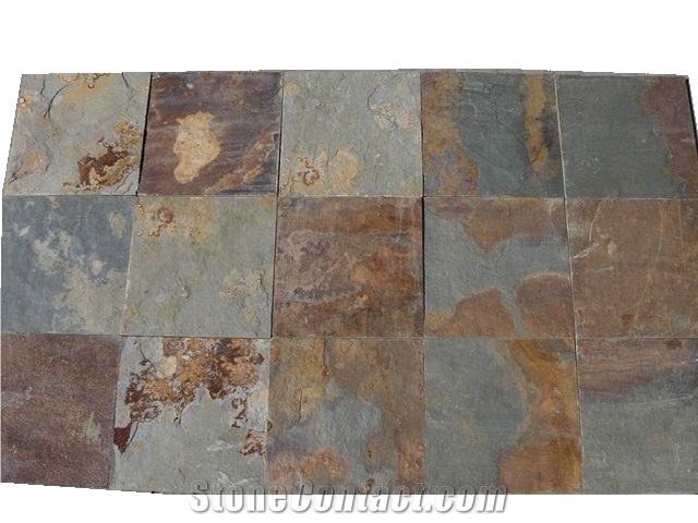 Rust Slate Tiles, China Brown Slate