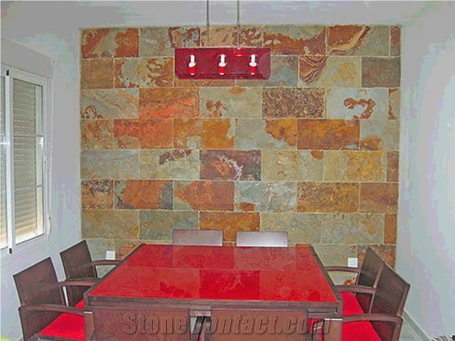 Rust Slate Tiles, China Brown Slate