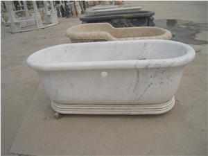 White Marble Bathtub